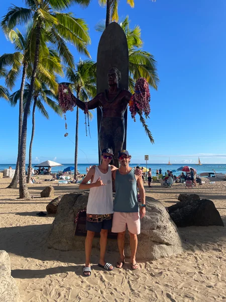 Frederik und Nick Bohlen auf Hawaii
