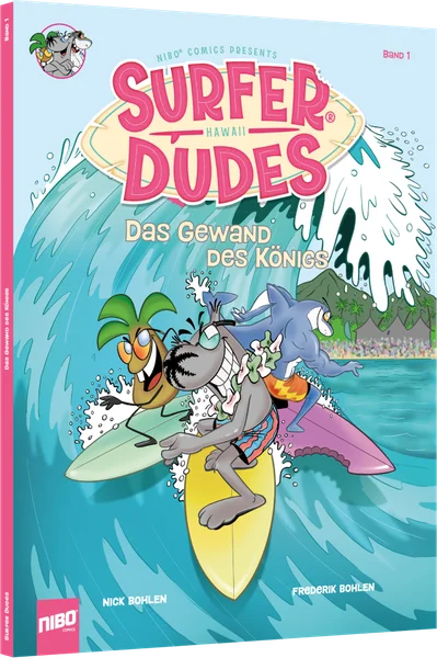Räumliche Coveransicht des ersten Surfer Dudes Comics